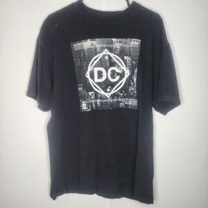 DC Shoe Co. Black Short Sleeve T-Shirt Graphic Print, Men XL